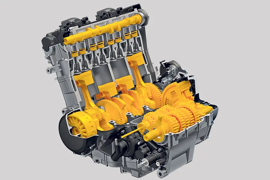 Hayabusa Engine Cutaway